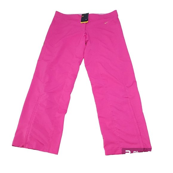 Nike Sphere Dry Womens‎ Pink Pants Ankle Zip Pocket Mid Rise Size XL NWT - Picture 2 of 10